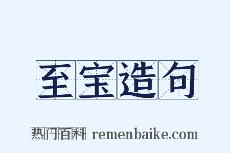 至宝造句是什么意思的图片